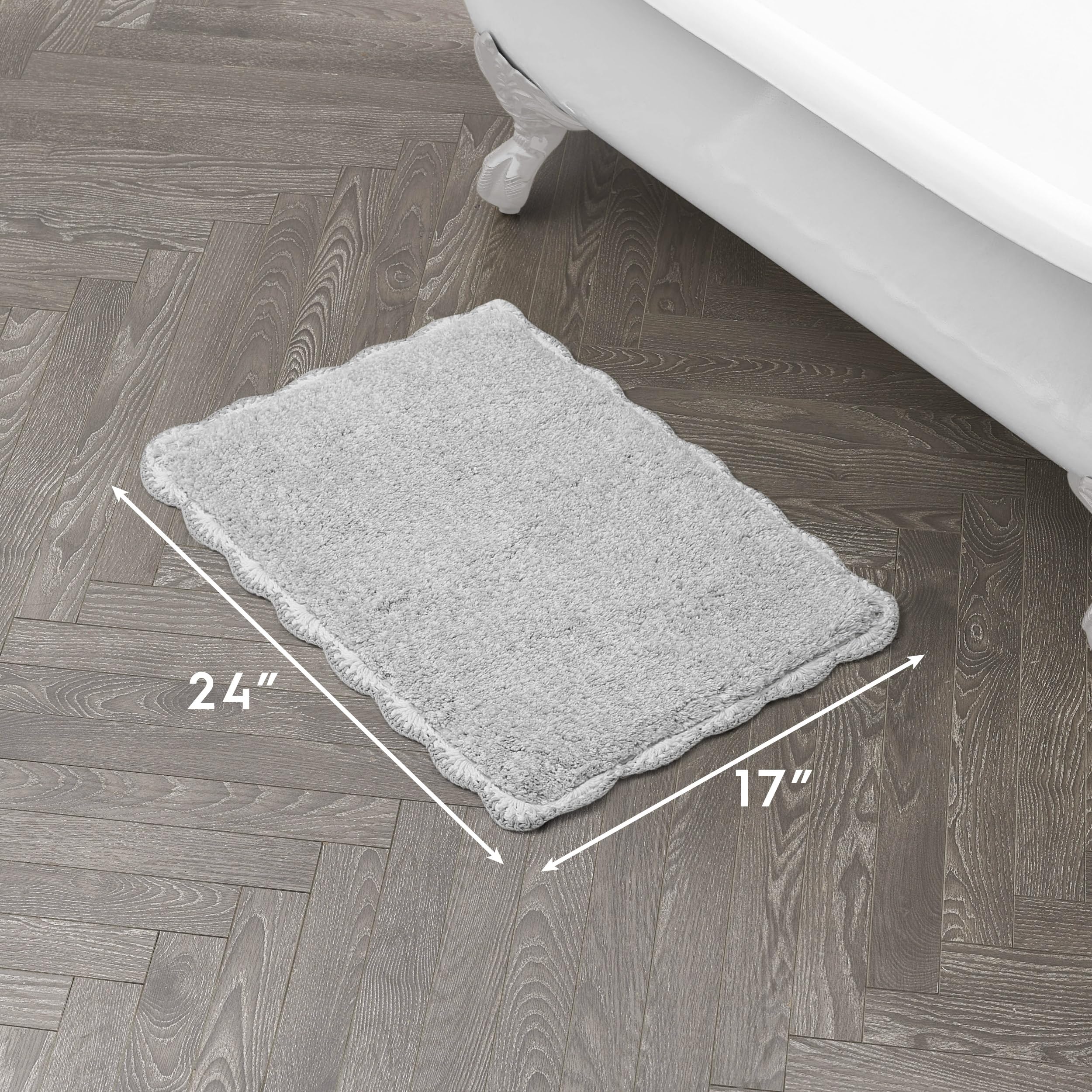 Amazon.com: Laura Ashley Heathered Crochet Border 100% Cotton 17